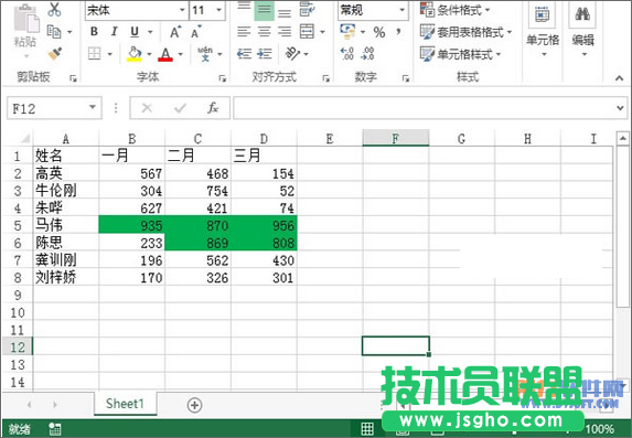 Excel2013教程 如何顯示某數(shù)字范圍的單元格