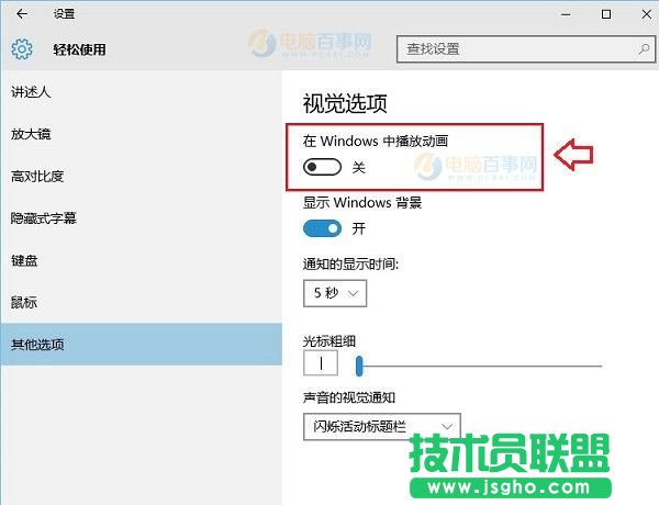 Win10動(dòng)畫效果怎么設(shè)置 Win10動(dòng)畫效果開啟與關(guān)閉教程