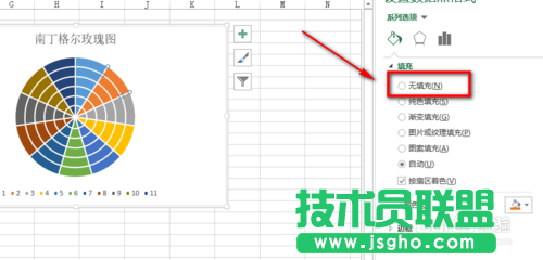 教你用Excel2013制作南丁格爾玫瑰圖