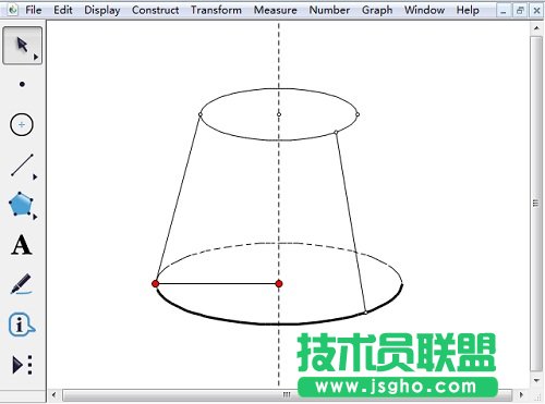 幾何畫板怎樣畫半圓？