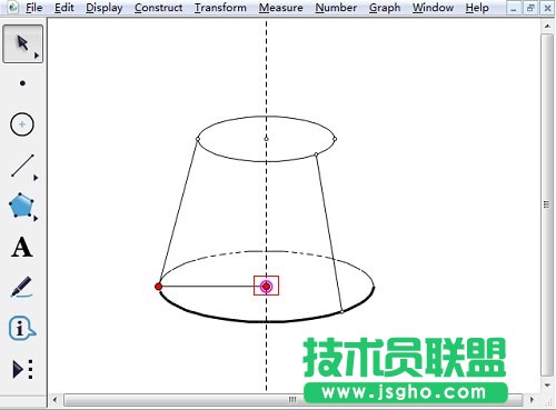 幾何畫板怎樣畫半圓？