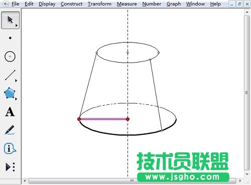 幾何畫板怎樣畫半圓？