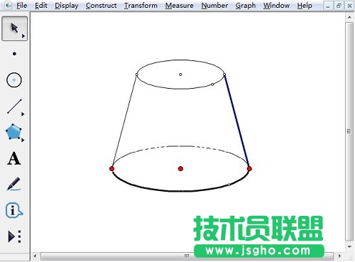 幾何畫板怎樣畫半圓？