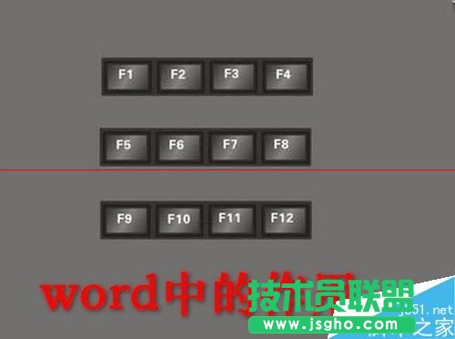 word中F1到F12功能鍵怎么使用？