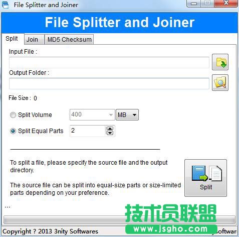 File Splitter and Joiner